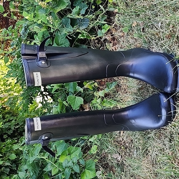 Hunter Shoes - Hunter Black Winter Rain Boots Waterproof Durable